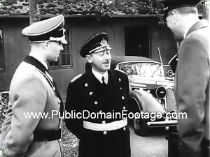 Captured German World War Two Newsreel 9 - Hitler and Nazi Officers www.PublicDomainFootage.com