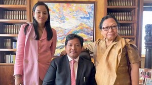 3.1K views · 463 reactions | Our HCM Shri. Conrad K Sangma with his beloved mother and wife. 﫶殺 #meghalaya #nppmeghalaya #family #togetherforever | Meghalaya with Conrad | Facebook