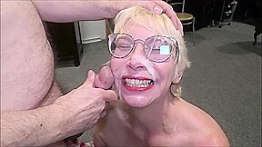 Mature big tit maid Barby Slut gets pounded doggy style and HUGE facial