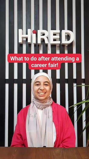 12 reactions | What to do after attending a career fair!  Get connected with recruiters you've met, on LinkedIn  Check available positions that match your qualifications  Don't be in a rush, wait around 2 weeks to ask for a feedback #HiredHR #HiredTips #Recruitment #RecruitmentTips #career #careerfair #gethiredbyhired | Hired HR | Facebook