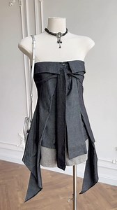 29K views · 300 reactions | Crafted from enduring denim material, the Echo Top is a bold reinterpretation of the casual fabric, transforming it into an elegant and edgy statement. | Into.eight | Facebook