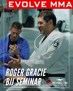 23 reactions | We have nothing but big love for BJJ Legend Roger Gracie! It was an absolute honor to have him back home at Evolve MMA for a seminar over the weekend sharing his techniques and tips to the students! #BJJ #BJJSingapore #RogerGracie #EvolveMMA | Evolve MMA | Facebook