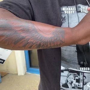 Beautiful wings by Scott(@scottybtattoo )!! 朗 | Wicked 13 Tattoos | Facebook