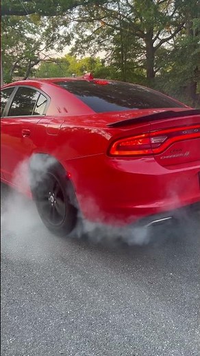 V6 Dodge Charger burnout🫣