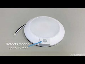 6 in. Round, Motion Sensor LED Ceiling Mount Light Fixture, 3000K Warm White, 600 Lumens