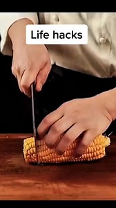 Hack to chop a corn! #reels | Guma Cook