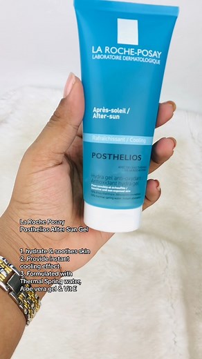 Take care of your skin post-sunburn with La Roche-Posay Posthelios After Sun Gel. Available on Beautiv. #BeautivBD #luxurybrands #sunprotection #sungel #aftersungel #skincare #skintreatmrnt #prestiguebrand | Beautiv