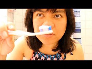 ASMR toothbrush morning routine REQUESTED