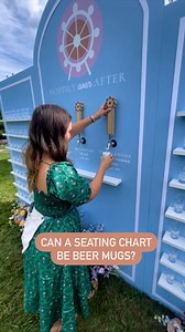🍻 Hoppily ever after 🍻 We love a creative & personal seating chart idea and this one is so fun since the couple was also able to serve their own home brews! Plus, the mugs double as favors!! 😍🍻 Looking for more creative seating chart ideas? Click that link in our bio or go directly here: https://greenweddingshoes.com/wedding-seating-chart-ideas/ 👉🏼 Tap to give this vendor team some love and tag someone who would love this idea! Planning & Design: @kimnewtonweddings Custom wall: @grofikinst