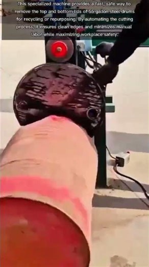 Industrial Precision: Automatic 55-Gallon Steel Drum Lid Remover