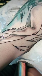 Sexy Crane pinup by Carli #tattoolovers #wisconsintattooartist #tattooideas #tattooshop #pinup #pinuptattoo #crane | Colt's Timeless Tattoos