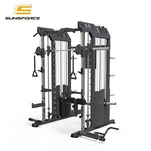 [Hot Item] Professional Commercial Fitness Equipment Multi-Functional Trainer Combo Power Rack Smith Machine