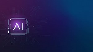 AI Technology Microchip Background