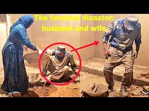 The most hilarious disaster: A wife who emptied plaster buckets on her husband's head and face