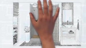 American Bath Factory Newport Grand Hinged 42 in. x 60 in. x 80 in. Right Drain Alcove Shower Kit in Wet Cement and Chrome Hardware AGH-6042WN-RD-CH