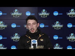 Session II - Matt Schmitt (Mizzou) after 2nd rnd win over Guillen (Ohio) at 133 lbs.