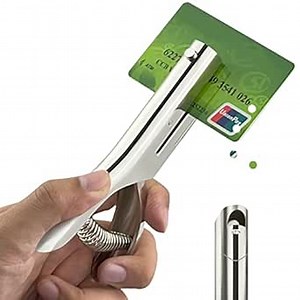 Hole Punch 2 inch Reach Deep, Heavy Duty Hole Punch for Paper Cards Leather Belt Metal and Plastic Cardboard, 1/4 inch-6mm Single Hole Punch, Portable Hand Held Long Hole Punch (Zinc Alloy Silver)