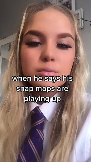 Young Woman Reacts to Snap Maps Glitch