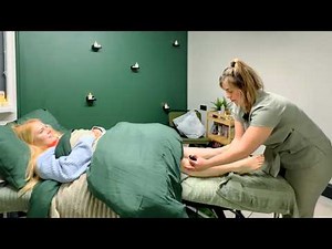 ASMR Feet and leg massage with hot stones (Unintentional ASMR, Real person ASMR)