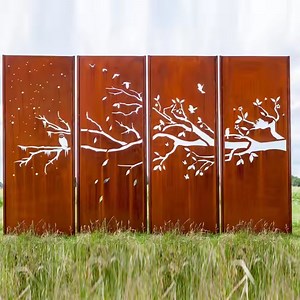 [Hot Item] Modern Style Large Metal Garden Art Iron Yard Privacy Panels