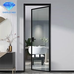 [Hot Item] China Wholesale Swing Door Double Swing Narrow Thin Frame French Casement Doors Aluminium Metal Door