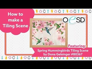 How to Create A Tiling Scene - Machine Embroidery Tutorial