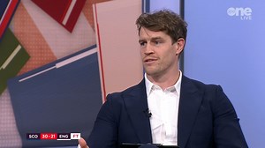 "It's amazing to watch an athlete like that in full flow, just steamrolling players!" Andrew Trimble on just how special Duhan van der Merwe is. #SCOvENG | #GuinnessSixNations | Virgin Media Sport
