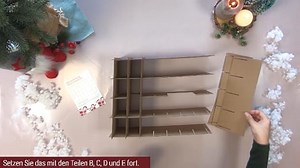 Striefchen® Einhorn Adventskalender zum Befüllen für Kinder mit Ihrem Wunschtext bedruckt