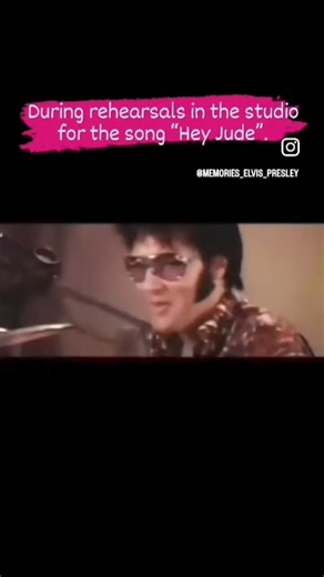 ❤🥰 A música "Hey Jude" foi gravada em 1968 pela banda "The Beatles". Elvis Presley gravou uma versão cover no American Sound Studio em Memphis em janeiro de 1969. A música só foi lançada em 1972. (Durante os ensaios no estúdio para a música "Hey Jude".) | 100% "LOVE love ELVIS Presley"