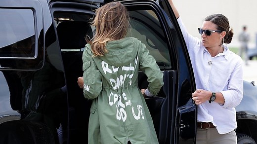 First lady Melania Trump wears controversial jacket to visit migrant kids at Texas border
