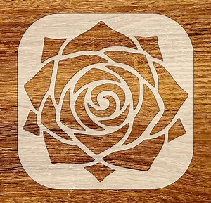 Rose Flower Stencil, Digital Download, SVG, DXF, Stl, Png, Pdf Files - Etsy UK