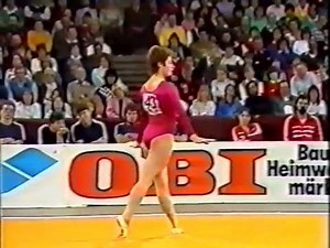Flashback: 1986 DTB Cup - Ecaterina Szabo (ROM) FX | International Gymnast Magazine