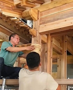 2.6K views · 24 reactions | Installing decorative items on the wooden eaves…. | Charity Bisteroso | Facebook
