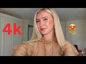 4K Fashion Micro Bikini Try-On Haul | Transparent Lingerie & See-through Dresses # 5