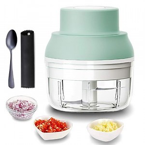 [Hot Item] Electric Garlic Chopper Small Masher Vegetable Crusher Food Processor Choppers