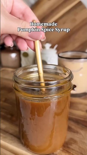 Homemade Pumpkin Spice Syrup 🎃✨ Easy Recipe!