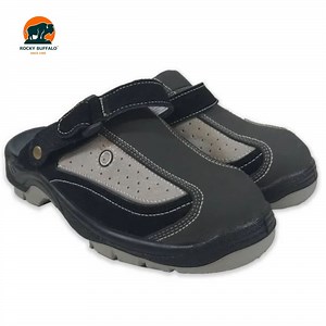 [Hot Item] Rocky Buffalo Cow Leather Safety Slipper with Steel Toe Cap