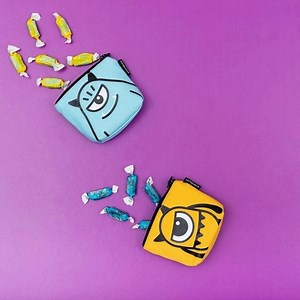 Don’t worry, these monster pouches won’t gobble up your candies, just protect it for you 😅 | Candylicious World