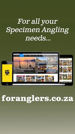 Satisfy all your Specimen Angling needs for only R55 p/m! For Anglers is the largest digital angling platform in SA, and aims to keep fishing alive and help anglers be the best angler they can be. It is a paid platform at a giveaway price and the value is enormous. It is, as it were, a fishing encyclopedia, or perhaps rather a library. As an added bonus it also includes the monthly digital editions of both The Bank Angler and Tight Lines magazines. Sign-up TODAY: https://foranglers.co.za/become-