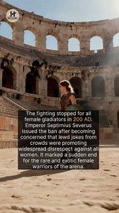 In 200 AD, Rome banned female gladiators to protect the public image of women. | The History Page