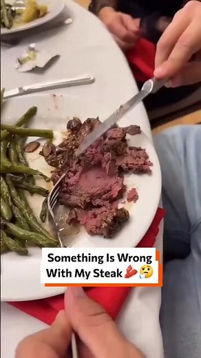 Something is wrong with my steak 🥩🤔 #steak #foodscience #culinary