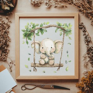 Cute Elephant Cross Stitch Pattern, Elephant Cross Stitch, Cross Stitch Pattern, Cross Stitch Kit, PDF Pattern - Etsy Australia