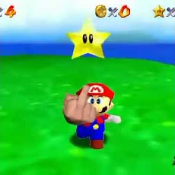 Super Mario 64 middle finger