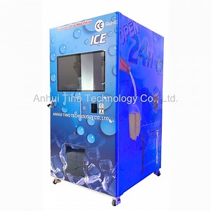 [Hot Item] 24/7 Coin and Note Ice Bagging Vending Machine Ice Cube Vending Machine