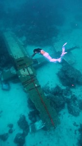 Mermaiding in the famous Plane Wreck of Panglao, Bohol 🧜🏻‍♀️✈️🏝️ #travel #travelling #discoverphilippines #apnea #freediving #freediver #freedivingphilippines #beach #underwater #underwaterphoto #gopro #aida #molchanovs #awra #lens #onebreath | Blue Freedom Apnea - Freediving Club