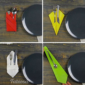 Creative napkin folding ideas to impress guests even before they start the meal! | Fabiosa Australia
