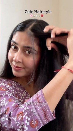 Cute hairstyle🌸🕊️ #shorts #hairstyle #hairstyletutorial #ashortaday #ytshorts #viral