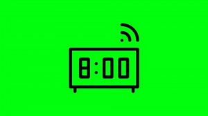 「目覚まし時計が緑の画面で午前8時に鳴る、4K動画、」の動画素材（ロイヤリティフリー）3832558715 | Shutterstock