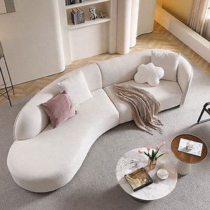 [Hot Item] Luxury Curved Sofa Small Living Room Hair Beauty Salon Clothing Store Sofa