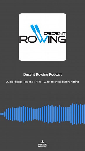 Quick Rigging Tips and Tricks - What to check before hitting the water #rowing #sculling Search Decent Rowing Podcast | Decent Rowing | Facebook